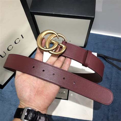 maroon gucci belt